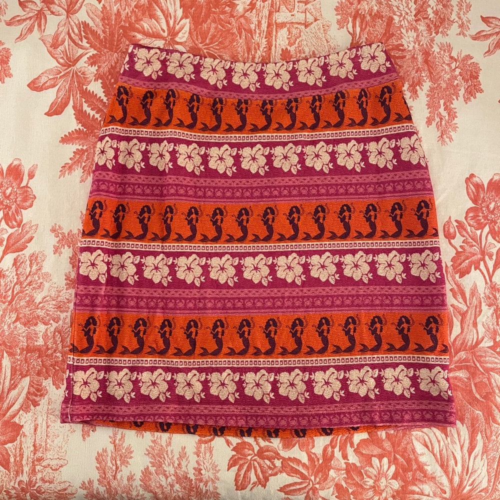 NWT Farm Rio x Anthropologie knit mermaid mini skirt